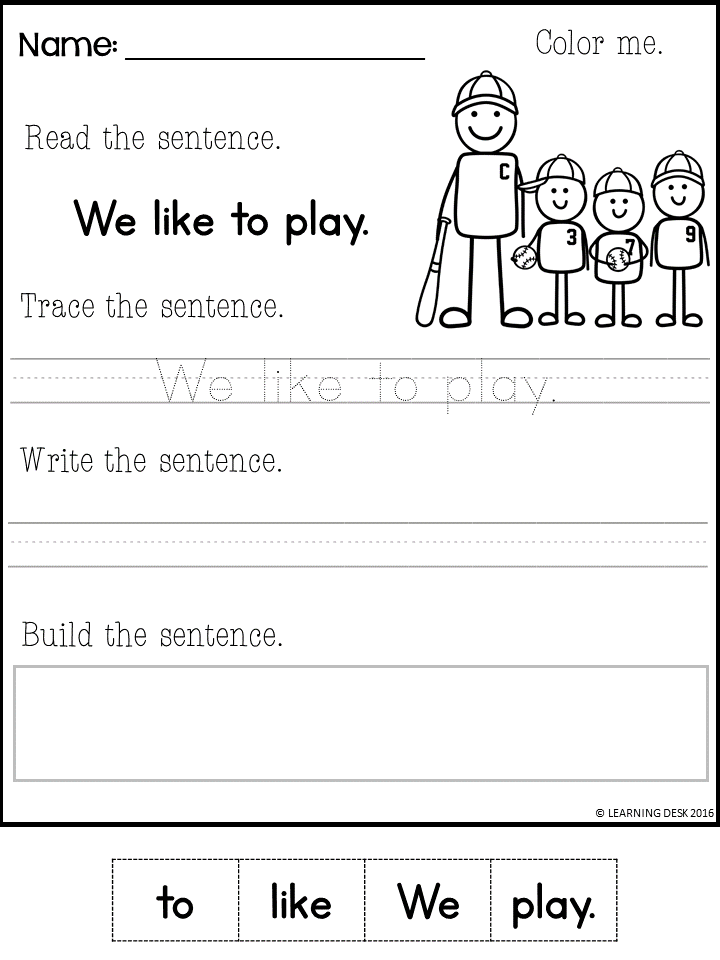Read Simple Sentences Interactive Exercise Live Worksheets 
