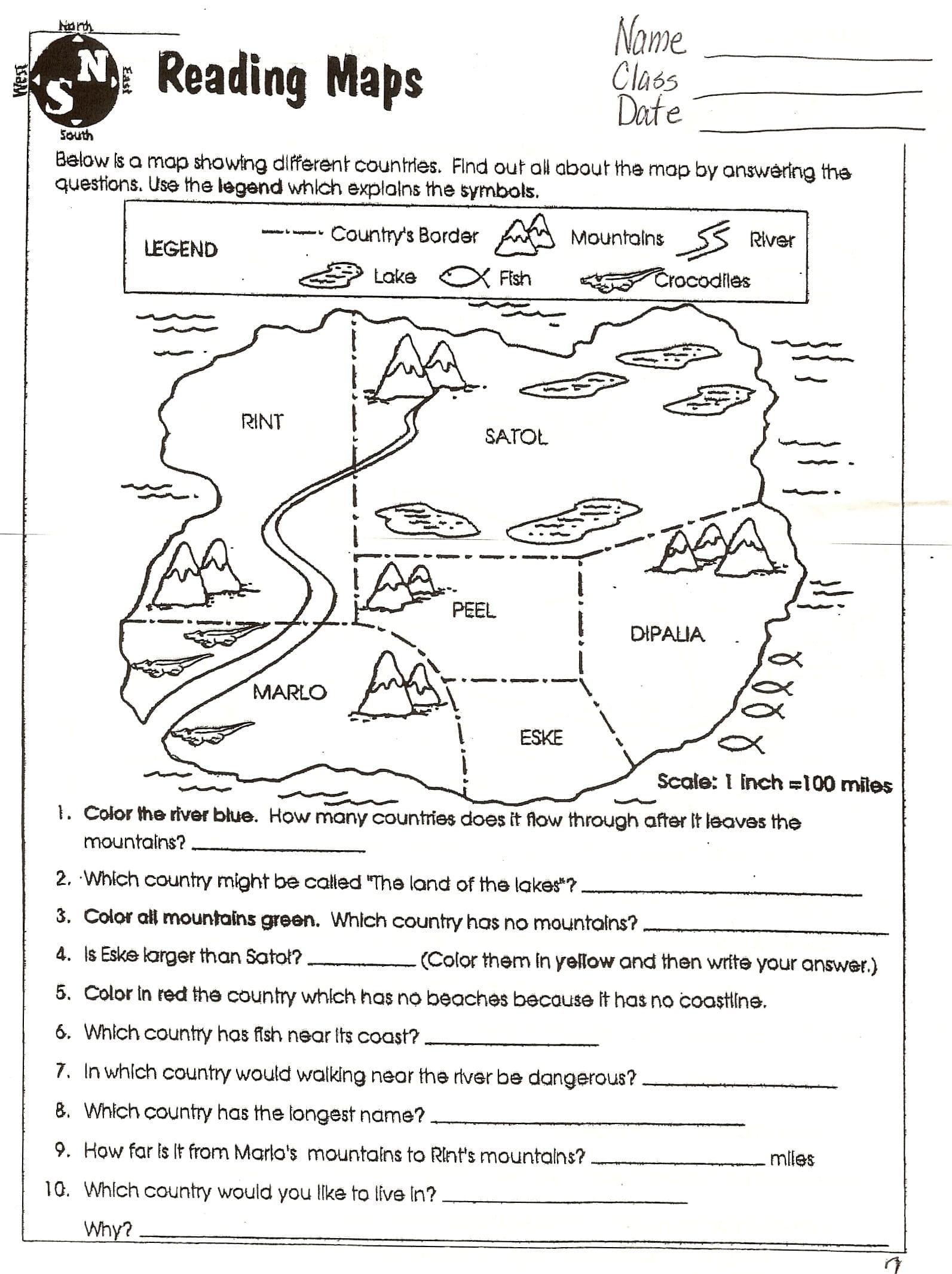 Reading A Map Worksheet Big Math Addition Worksheets Yooob Db excel
