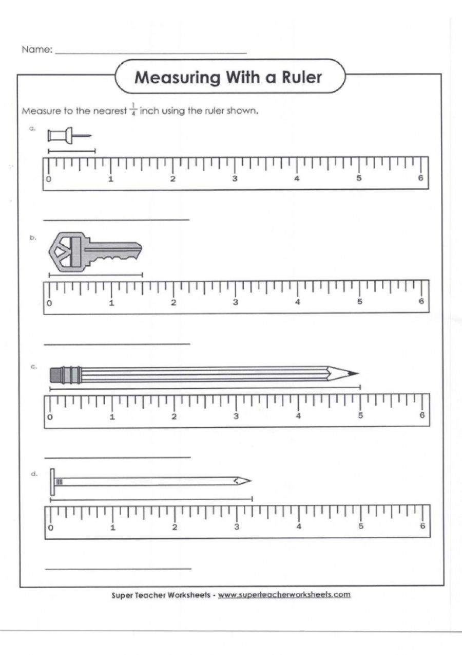 Reading A Ruler Worksheet Pdf Super Teacher Worksheets Reading A