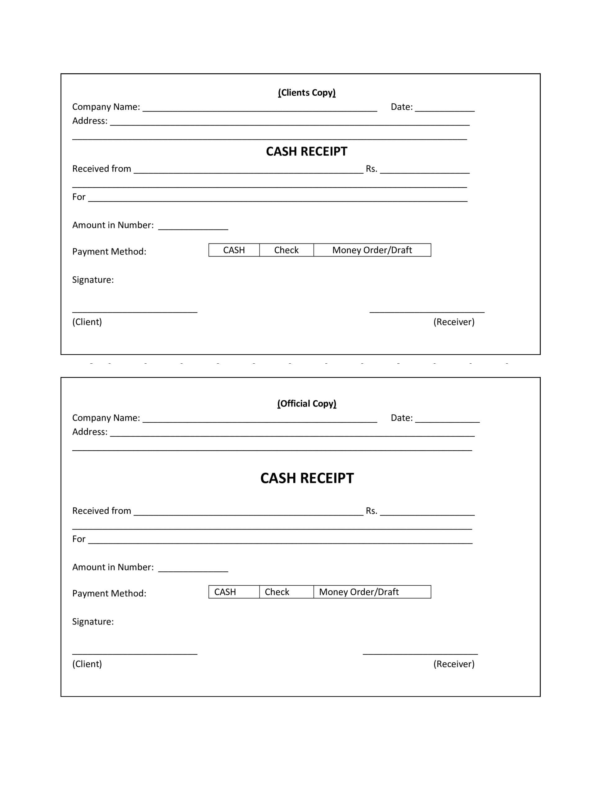 Receipt Templates Printable Free Prntbl concejomunicipaldechinu gov co