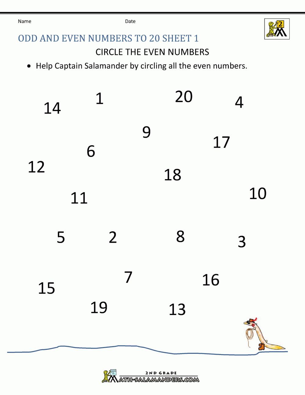 Recognising Odd And Even Numbers Worksheet Worksheet Worksheets Library