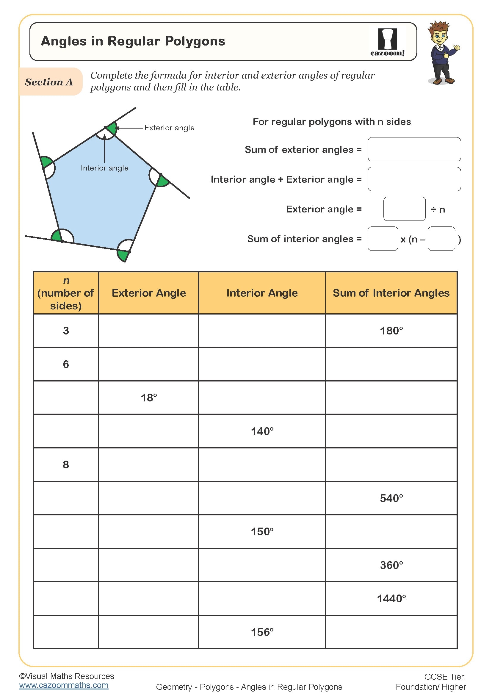 Regular Shapes Worksheets Library