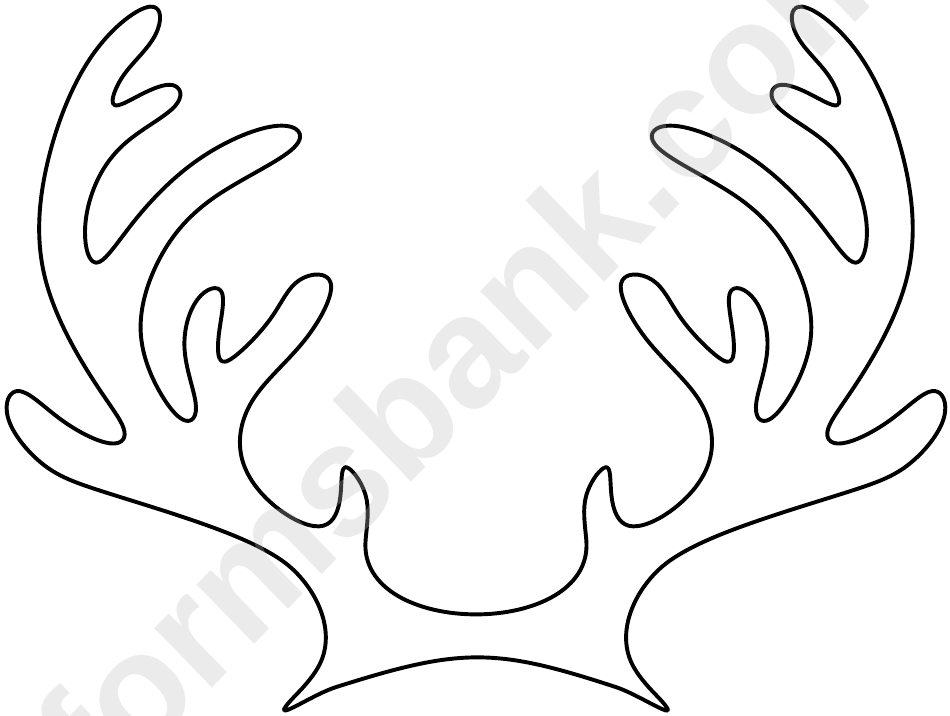 reindeer antler template printable free