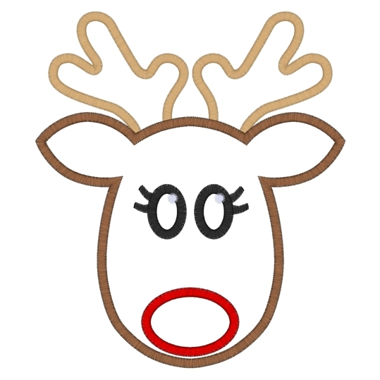 Reindeer Face Template Printable Word Searches