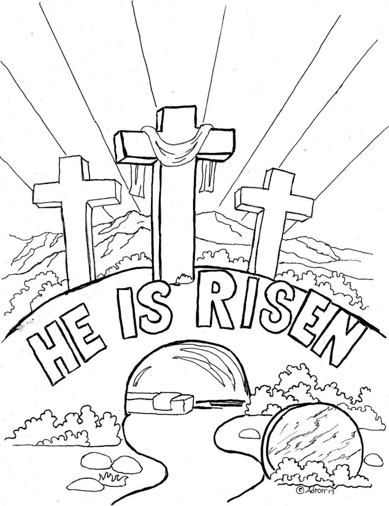 free easter coloring pages religious