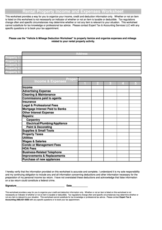 Rental Property Cost Basis Worksheet Printable Word Searches