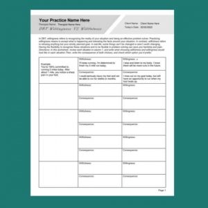 Resentment Record Worksheet Editable Fillable Printable PDF 