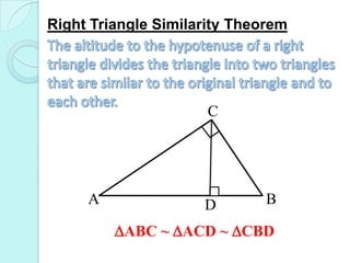 Right Triangle Similarity PPT Worksheets Library