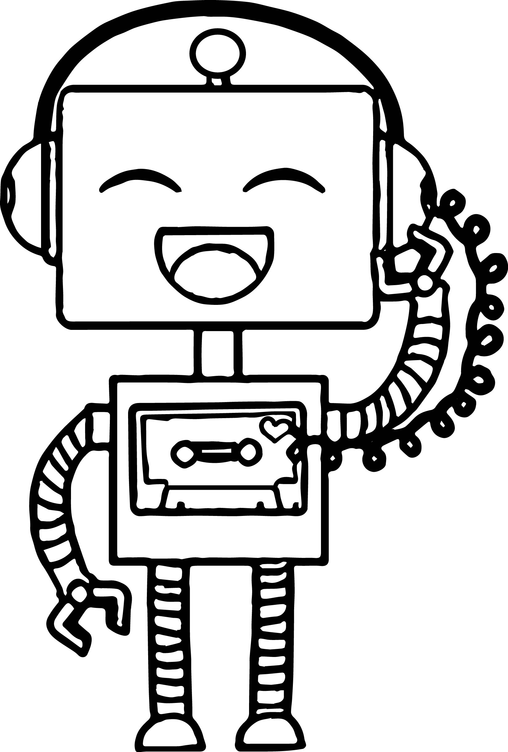 printable robot pictures to color