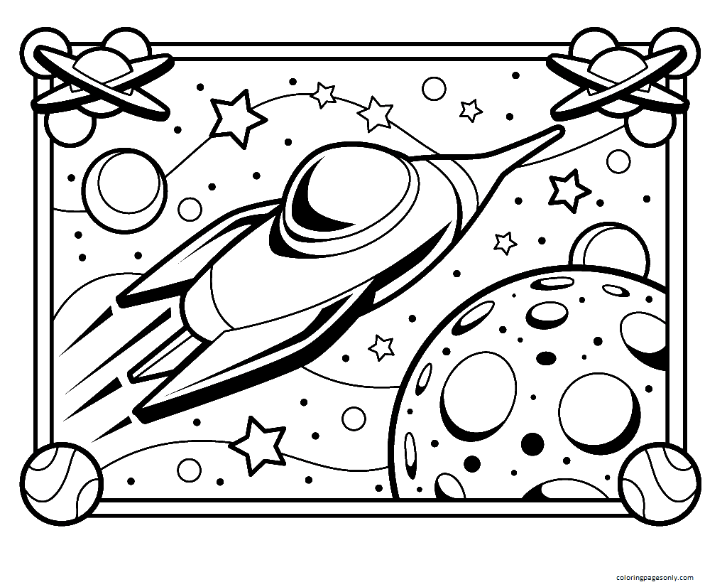 Rockets 4 Coloring Page Free Printable Coloring Pages