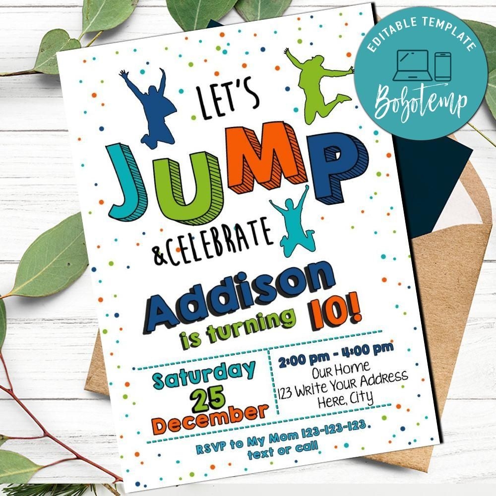 jump invitation template free