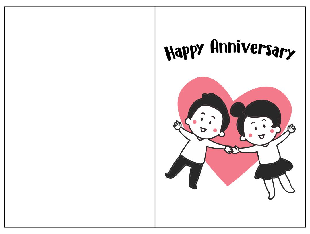 5 year wedding anniversary cards to printable