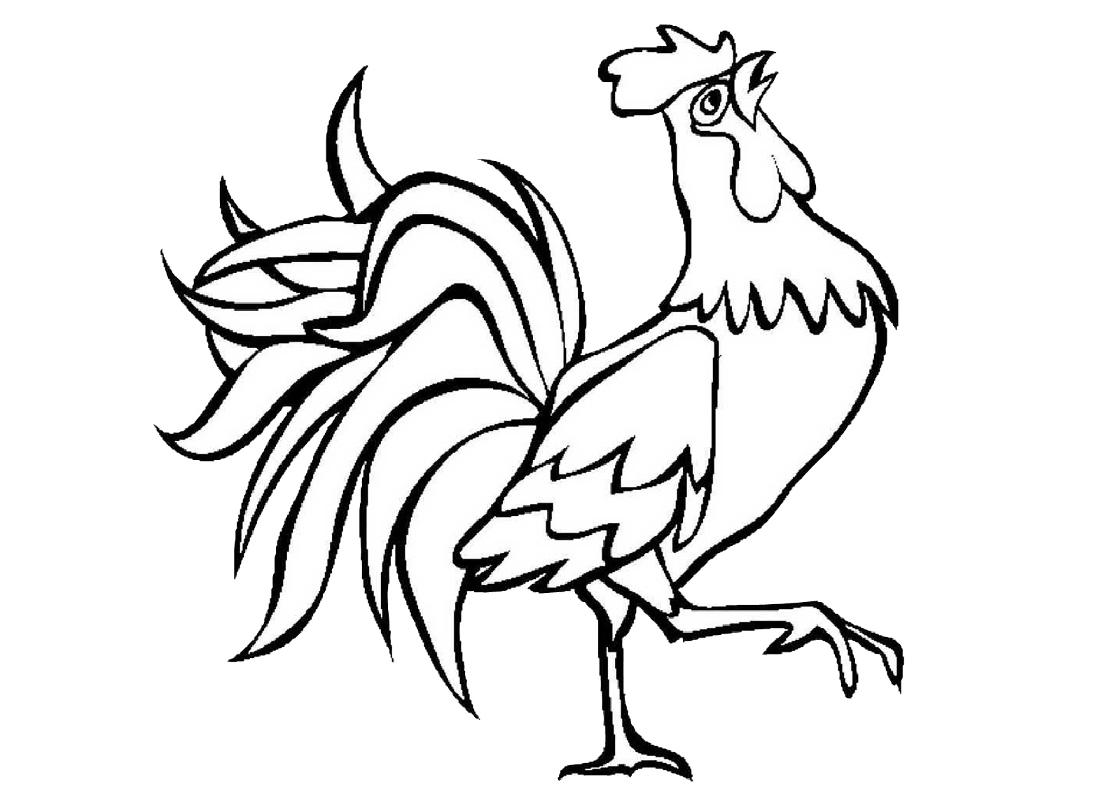free printable rooster pictures to color