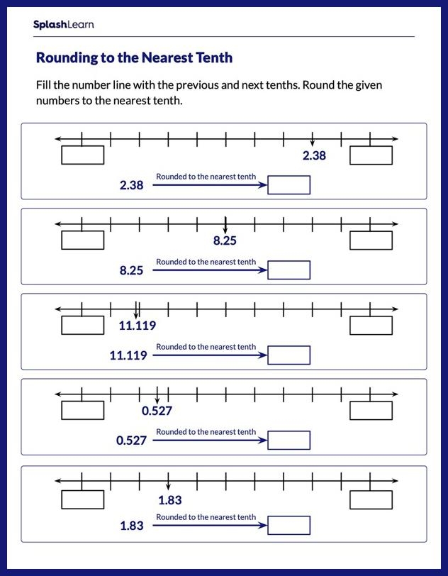 Rounding To The Nearest Ten Worksheet Downloadable PDF For Children 