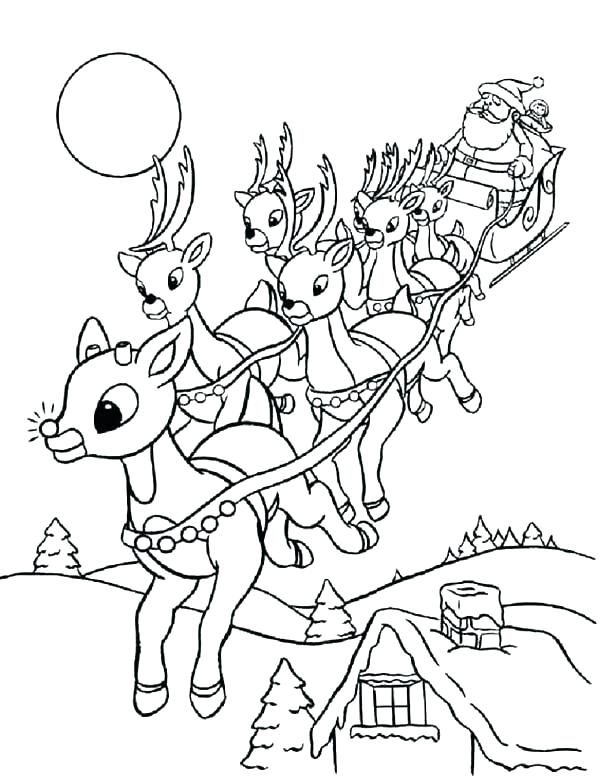 Rudolph The Red Nosed Reindeer Printable Coloring Pages At GetColorings 
