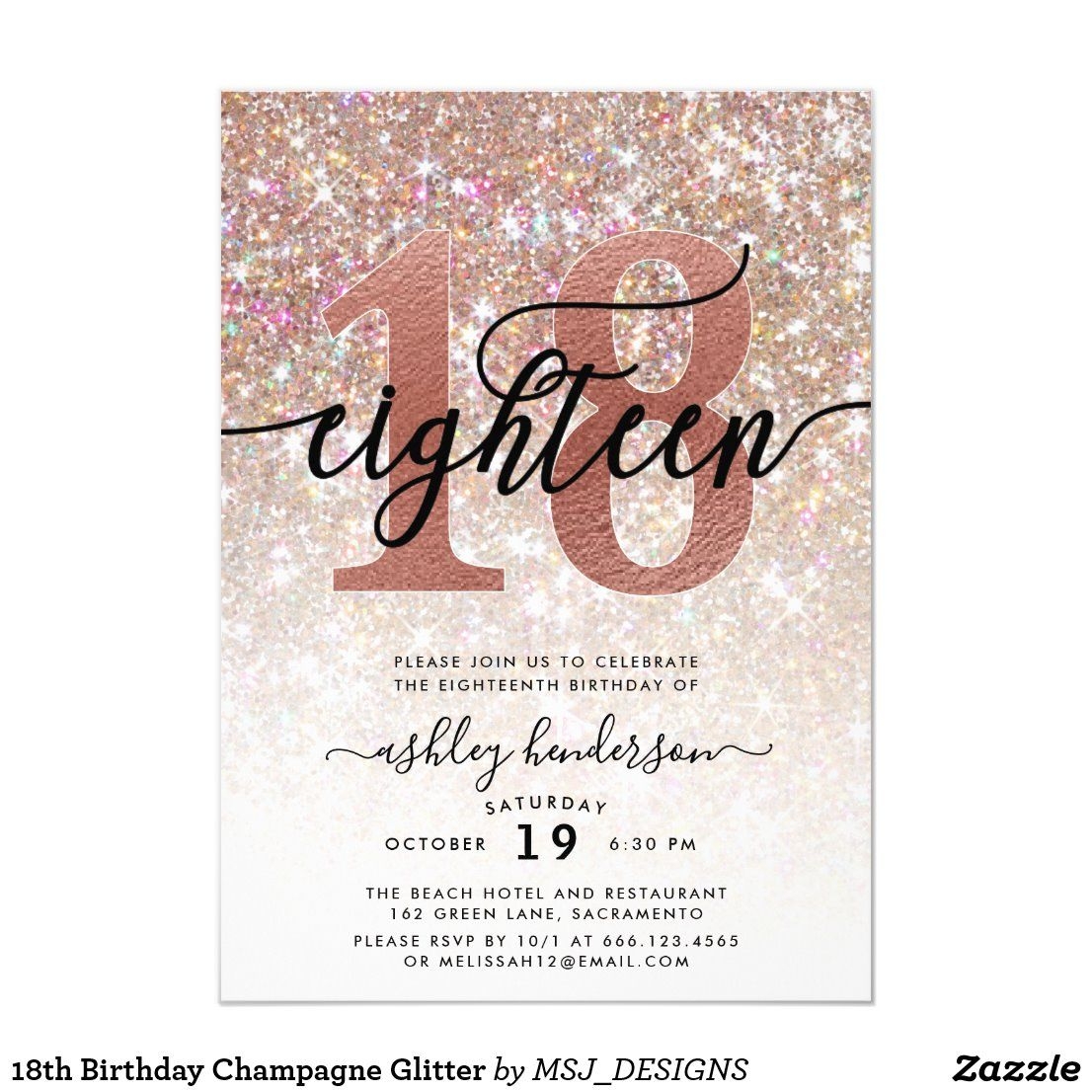 Sample 18th Birthday Invitation Birthday Cards To Make