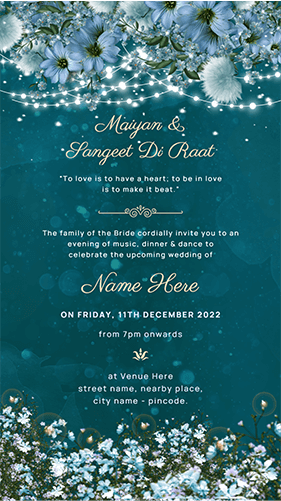 Sangeet Ceremony Invitation Template Happy Invites