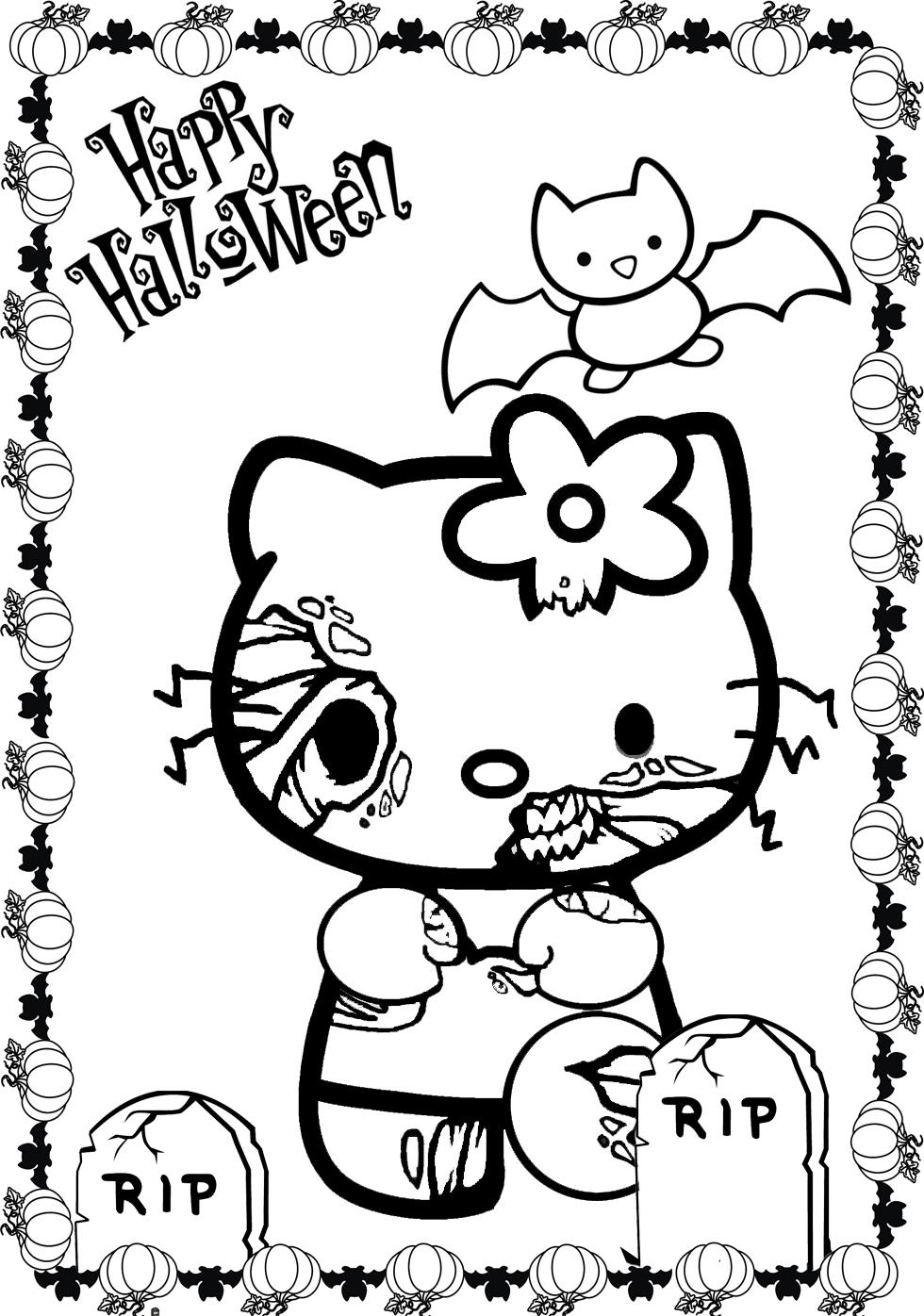 Scary Cartoon Coloring Page Coloring Home