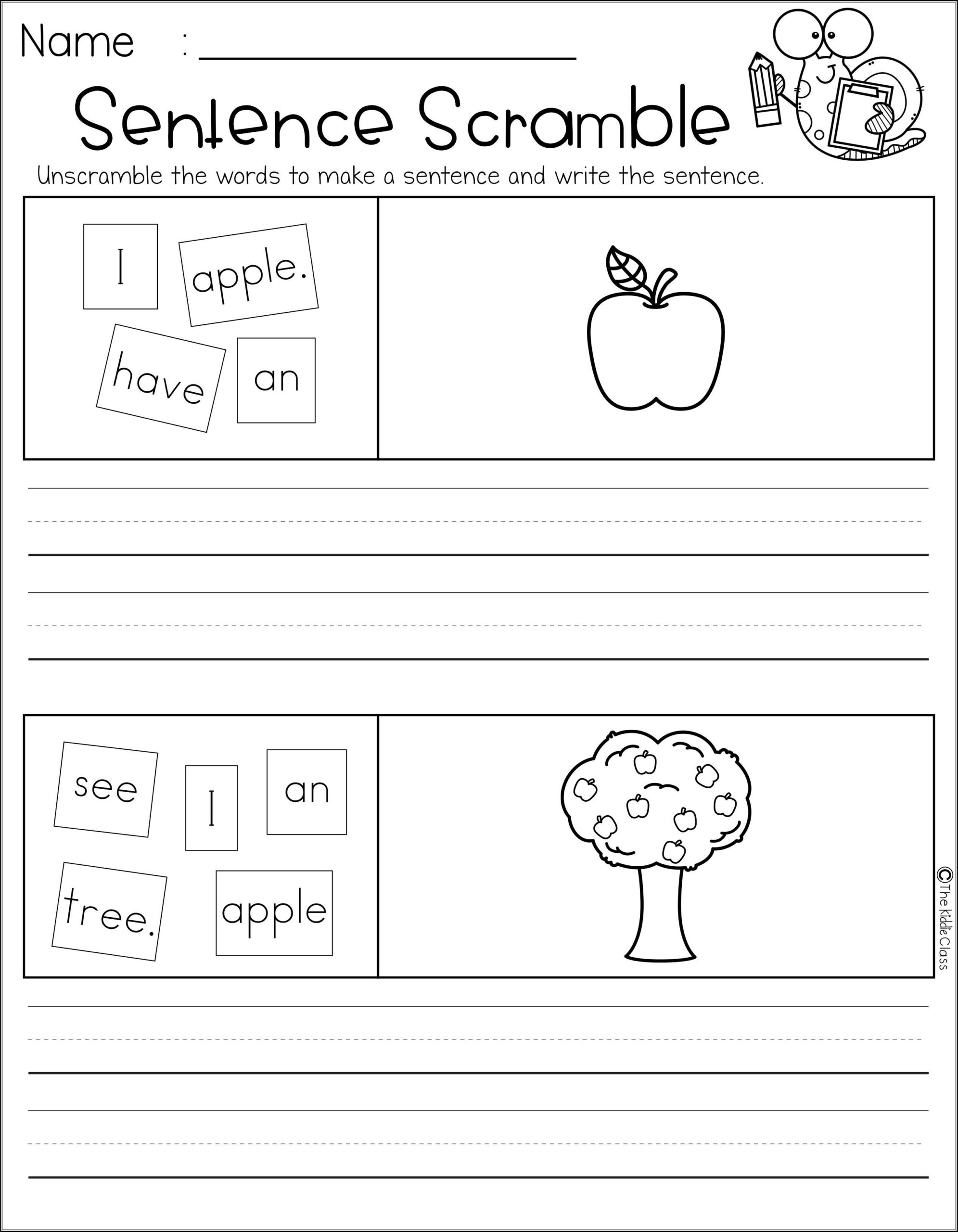 Scrambled Sentences Worksheets Printable Ronald Worksheets