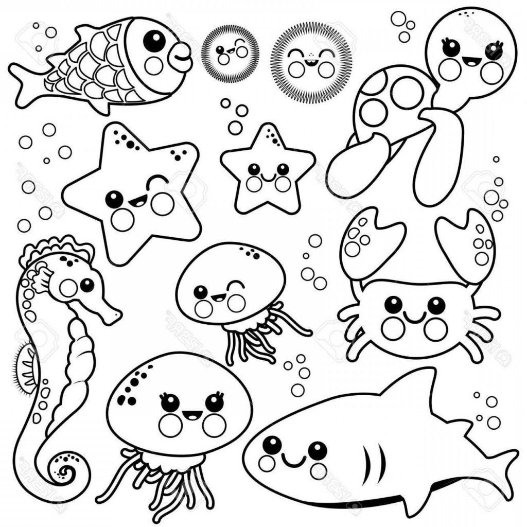 free sea creature coloring pages