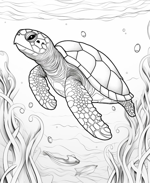 free sea turtle coloring pages