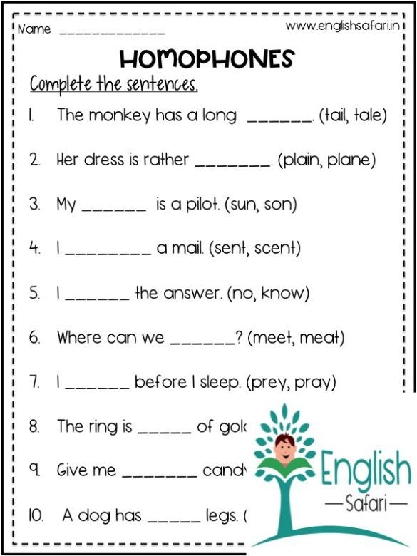 1st grade homophones free printable cards