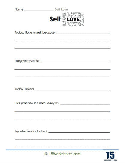 Self love Confidence Worksheet Inspired Crossroads Worksheets Library
