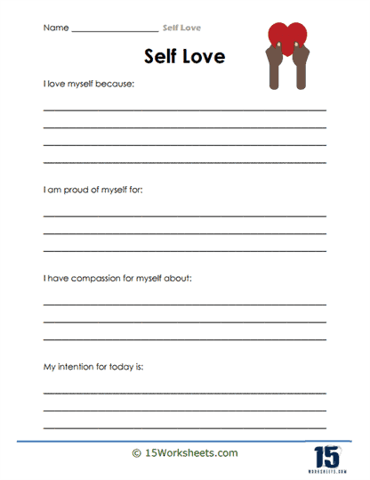 self love worksheet pdf