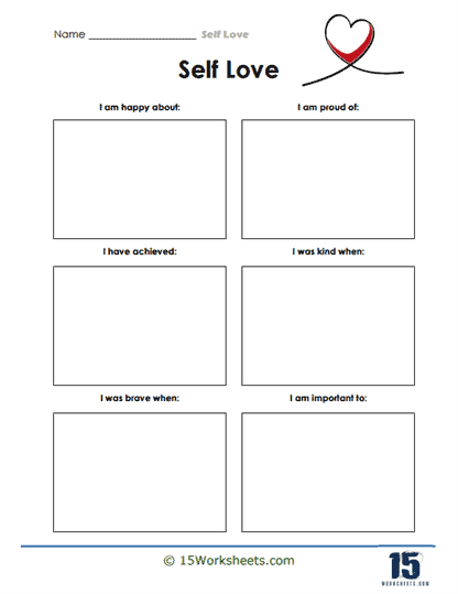 Self Love Worksheets 15 Worksheets