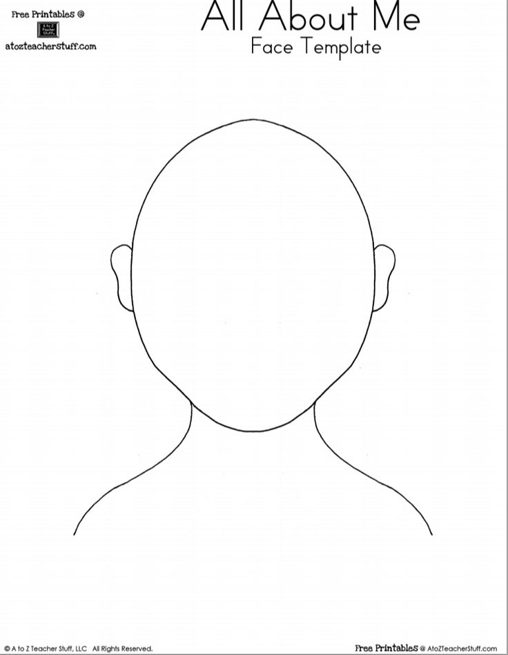 Self Portrait Template Free Printable Printable Templates Free