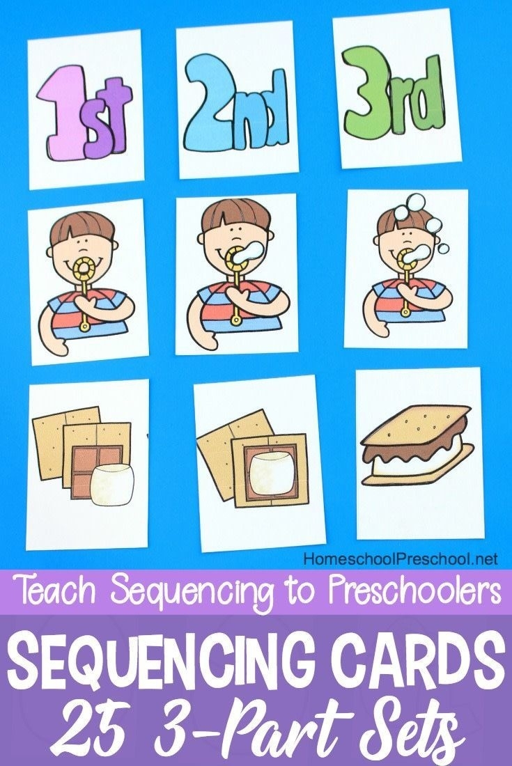 3 step sequencing cards printable