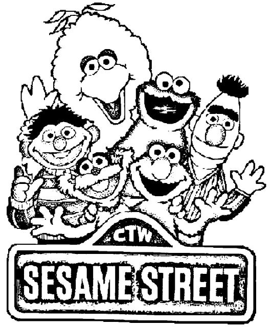 free sesame street coloring pages