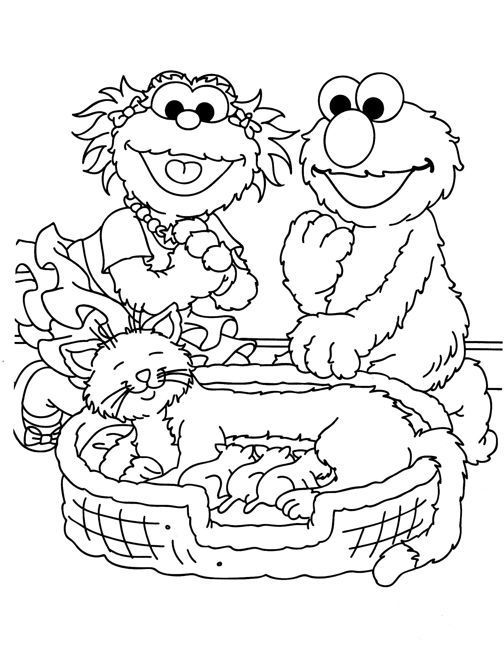 Sesame Street Sports Coloring Pages Coloring Home
