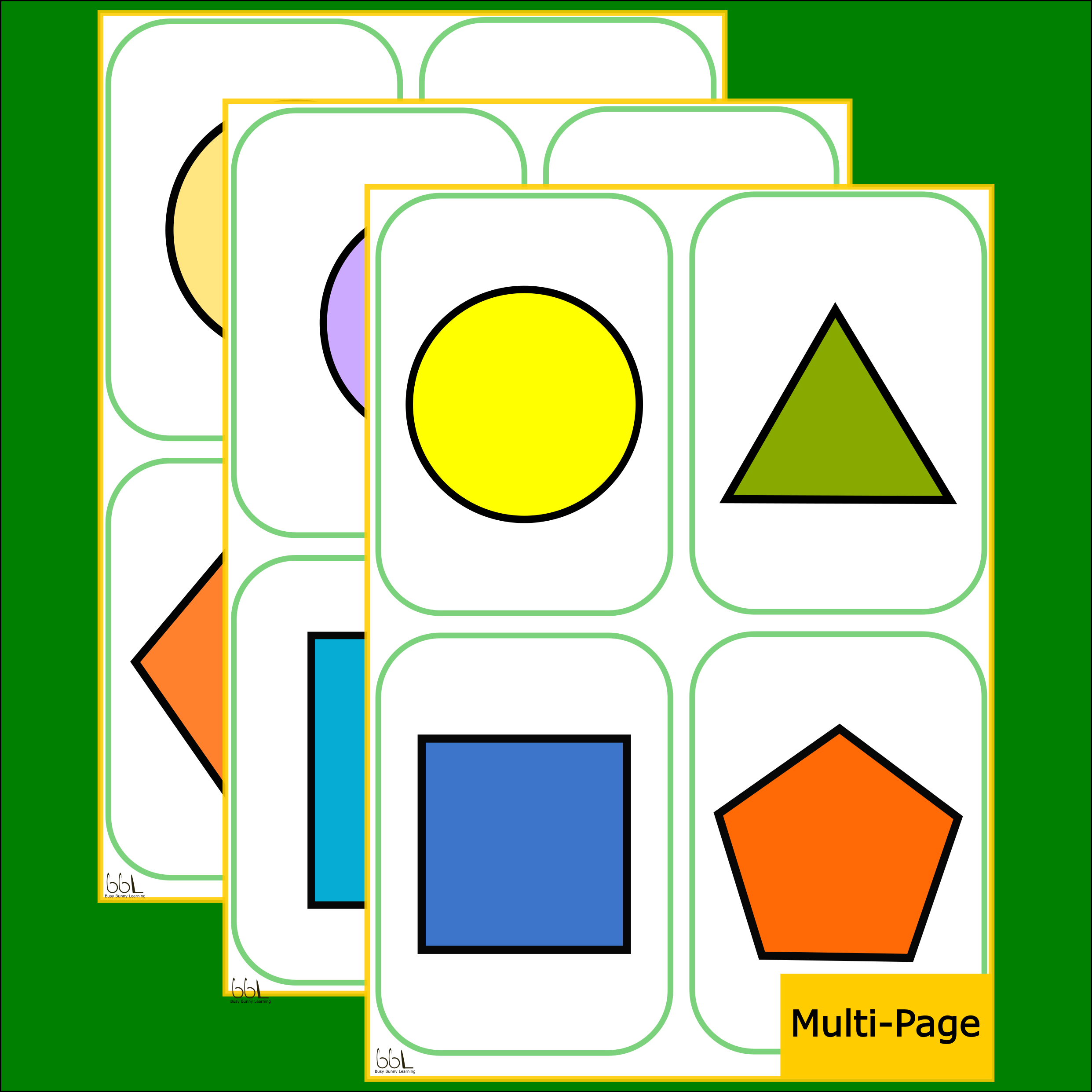 Shape Cards Printable