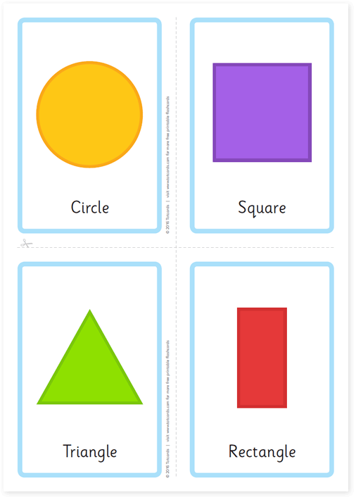 Shape Flash Cards Printable Free Printable Templates