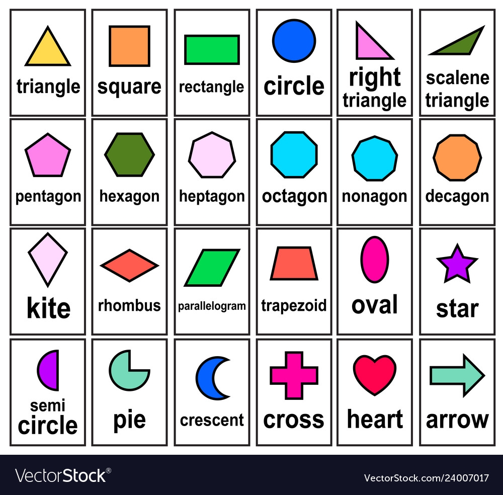 Shape Flashcards Free Printable