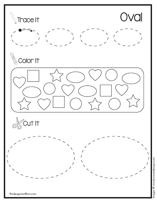 Shape Worksheets Kindergarten Mom Worksheets Library
