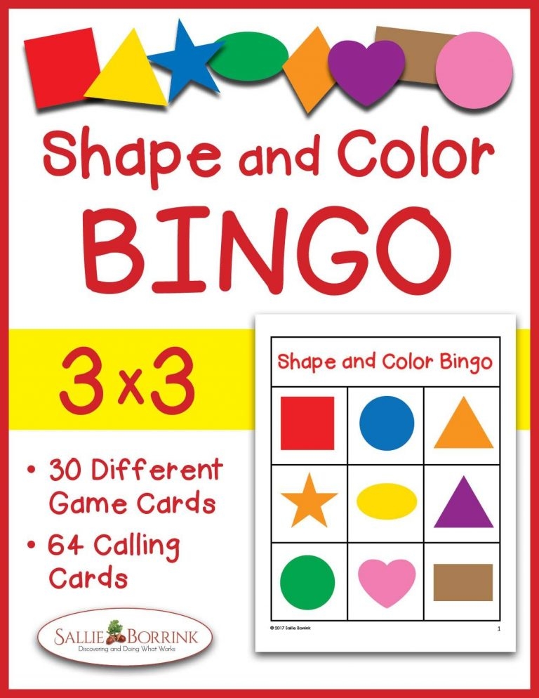 3d shape bingo printable cards