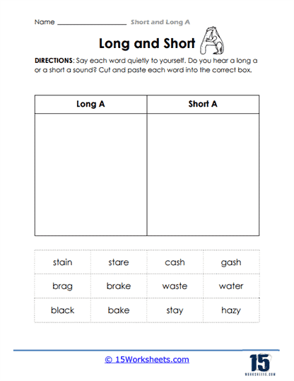 Short And Long A Worksheets 15 Worksheets Worksheets Library