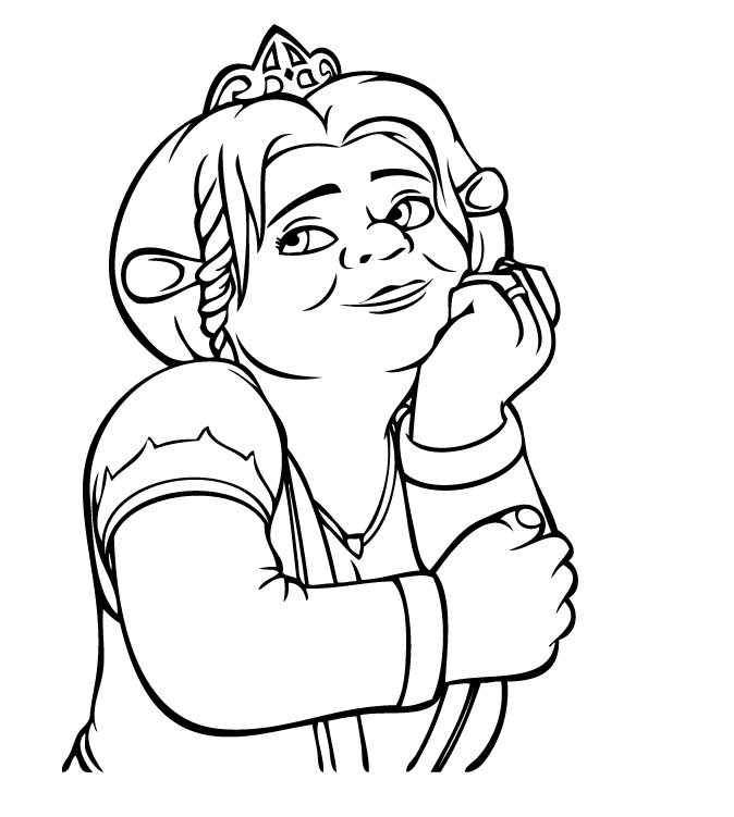 free shrek coloring pages