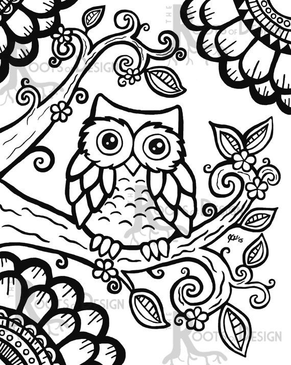 free simple adult coloring pages