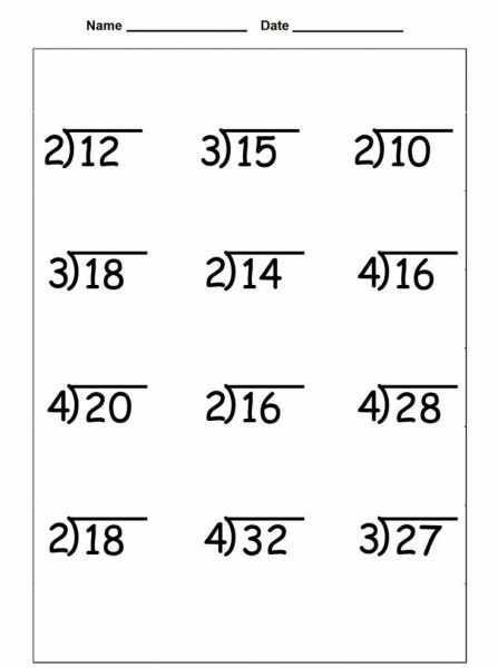 Simple Division Worksheets Worksheet School Worksheets Library