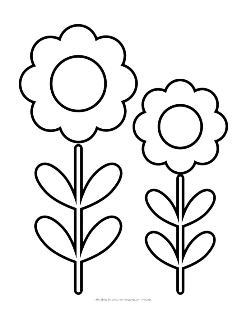 simple coloring worksheets