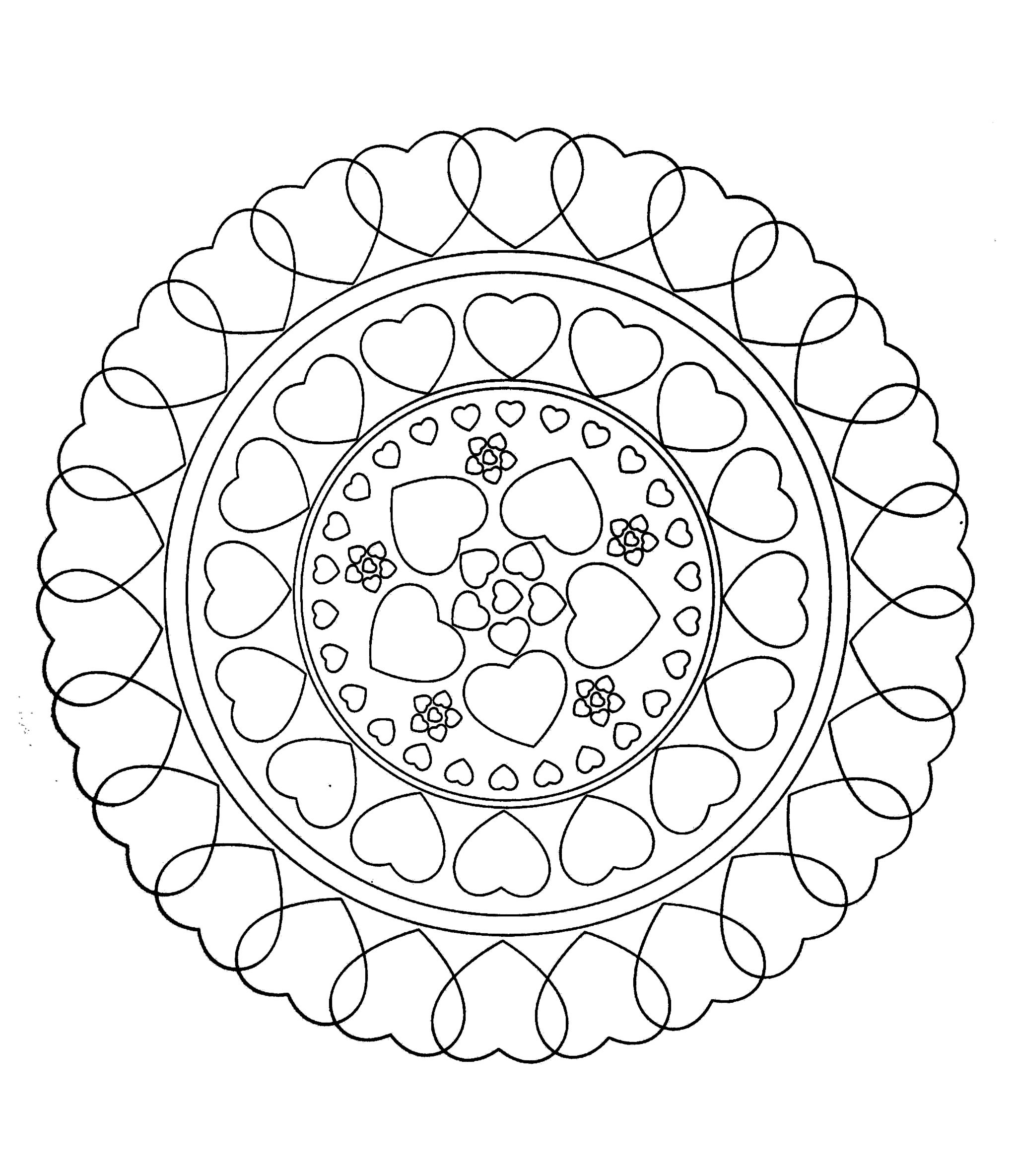 free mandala coloring pages for kids