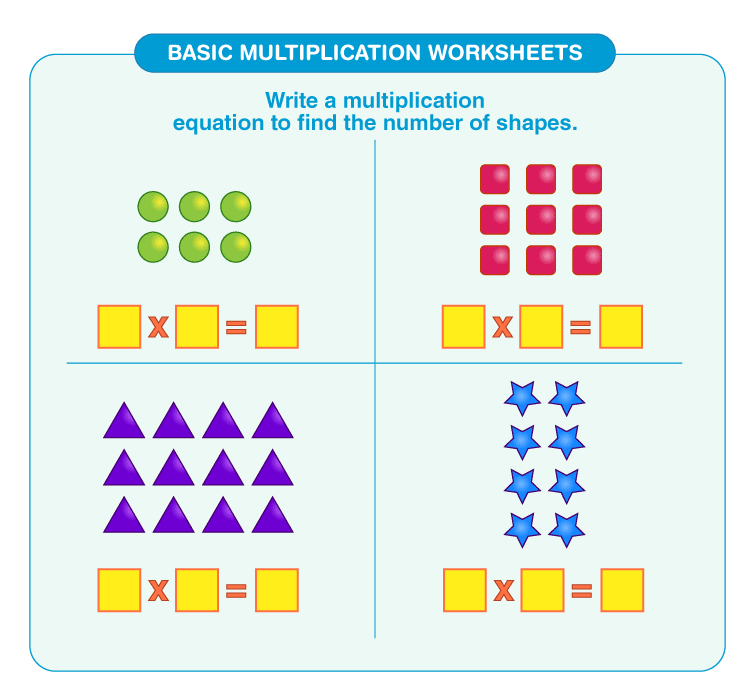 Simple Multiplication Broccoli Interactive Worksheet