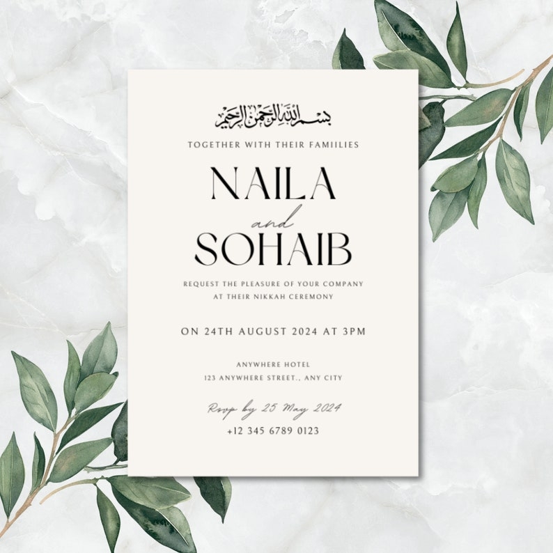 nikkah invite template