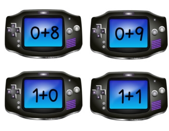Single Digit Addition Printable Flash Cards Video Game By The 4x6 Store