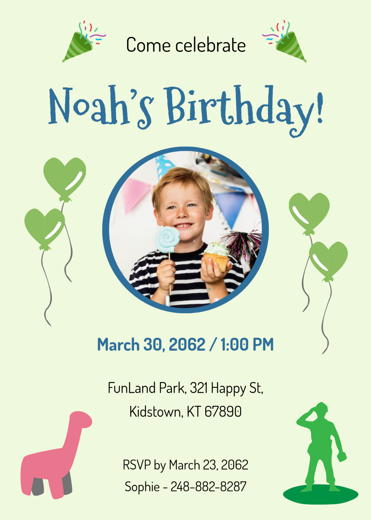online birthday party invitation template