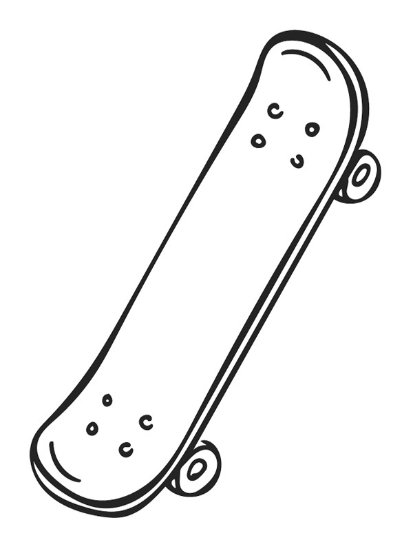 Skateboard Coloring Page Funny Coloring Pages