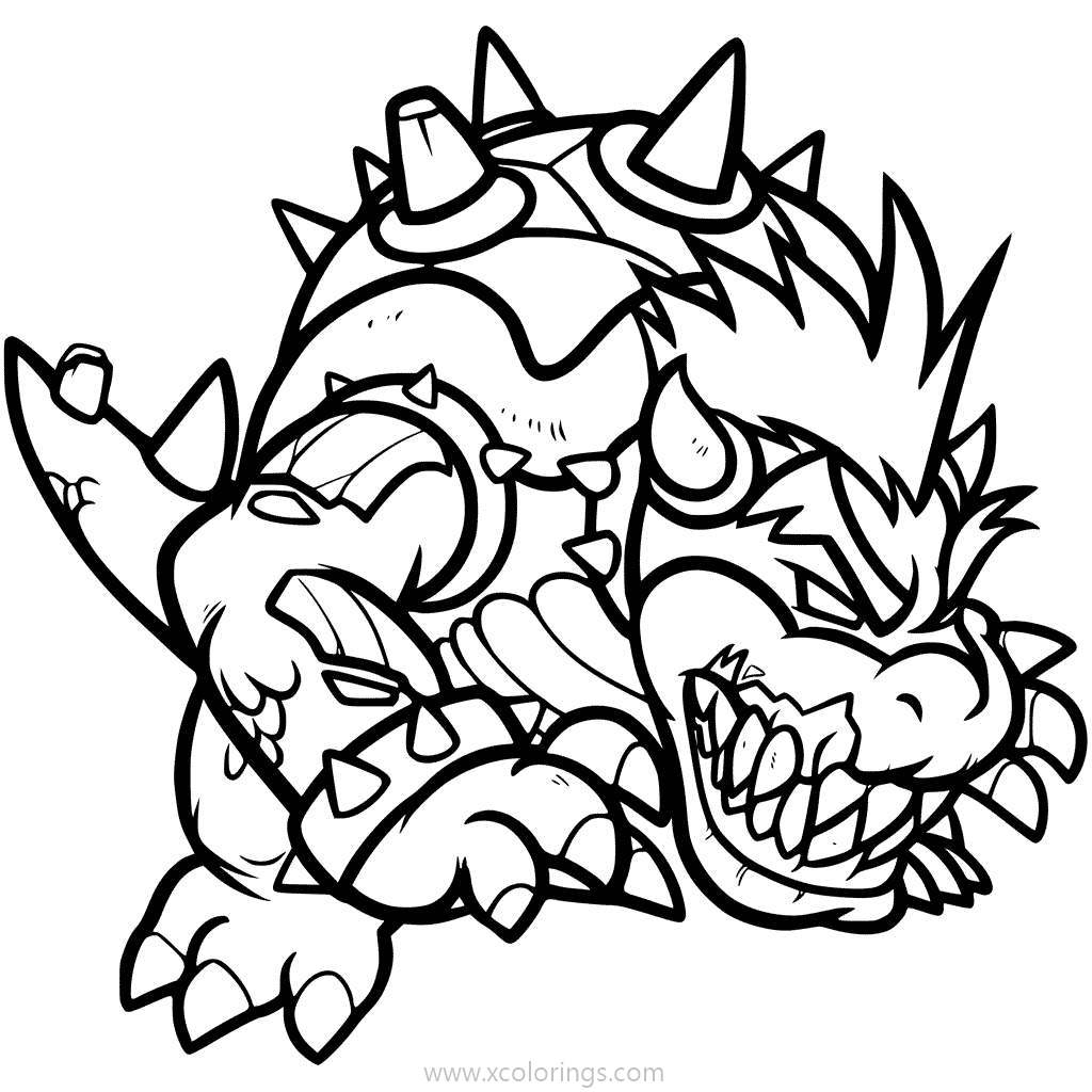 Coloring Pages Of Bowser